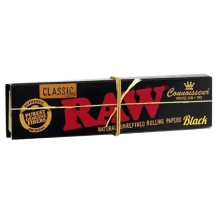 Hojillas Raw black connoisseur king size con filtros