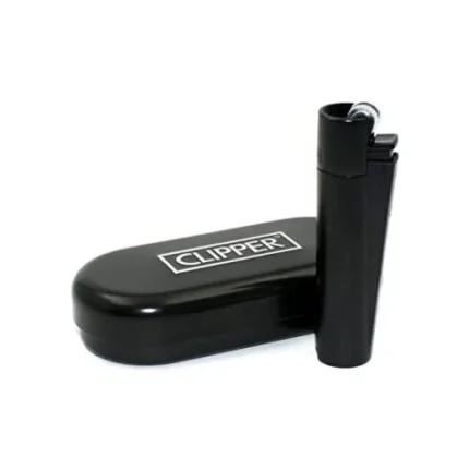 Encendedor Clipper Metalico black