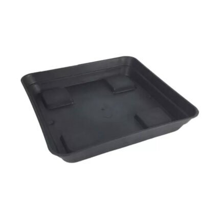 Plato Cuadrado negro 20 x 20 cm