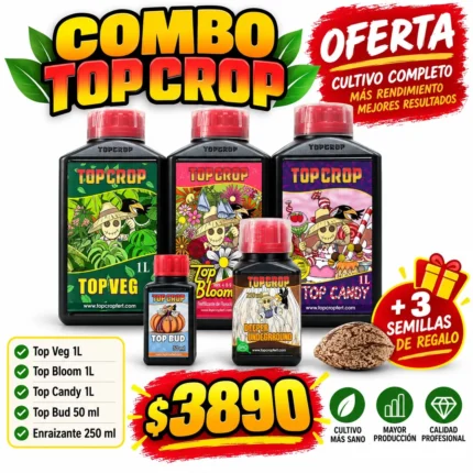 Combo Top Crop Completo 5 Productos + 3 Semillas de Regalo