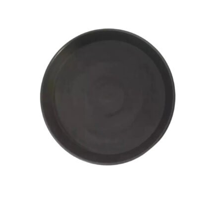 Plato redondo negro 29 cm