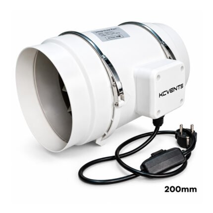 Extractor Kc Vents 200mm INLINE DUCT FAN